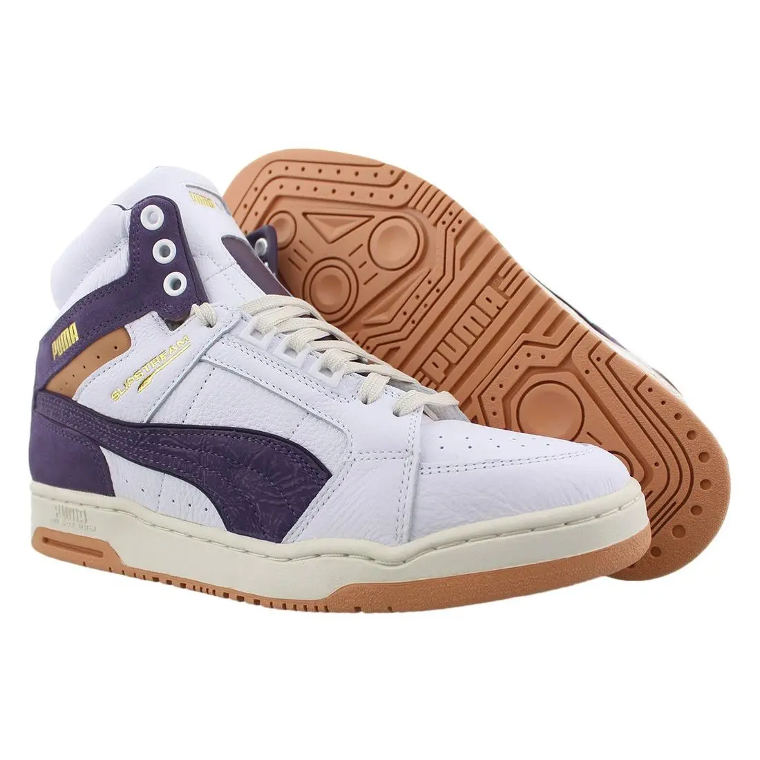 Puma Slipstream Mid SC Mens Shoes Size 9 Color: White/sweet Grape