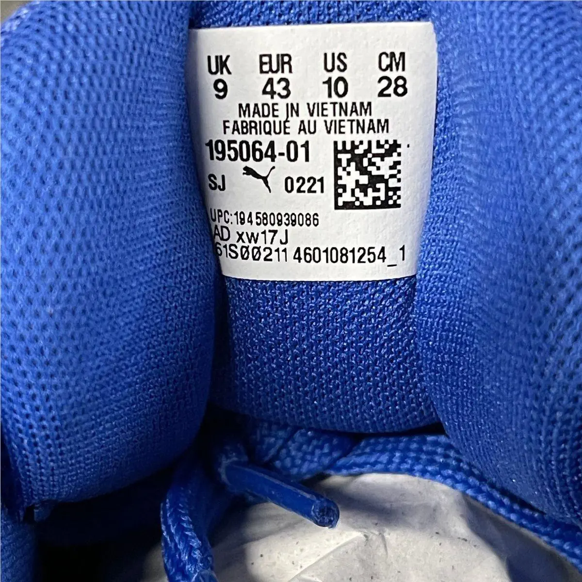 Puma shoes - VS187315 - vs-187315 - Blue (UPC: 194580939086) 0