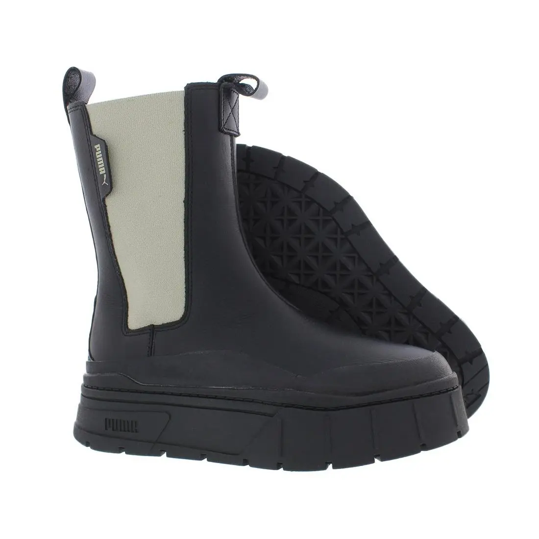 Puma Mayze Stack Chelsea Womens Shoes Size 9 Color: Black/egret