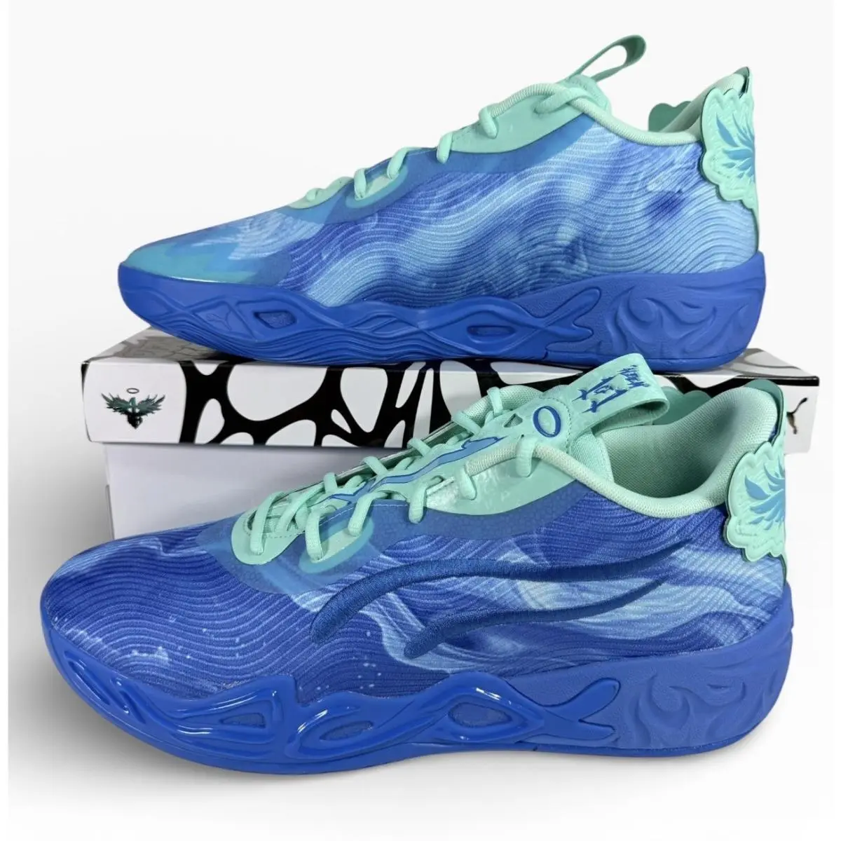 Puma Lamelo Ball MB.04 Lo Team Basketball Shoes Ultra Blue 312174 02 Size 14