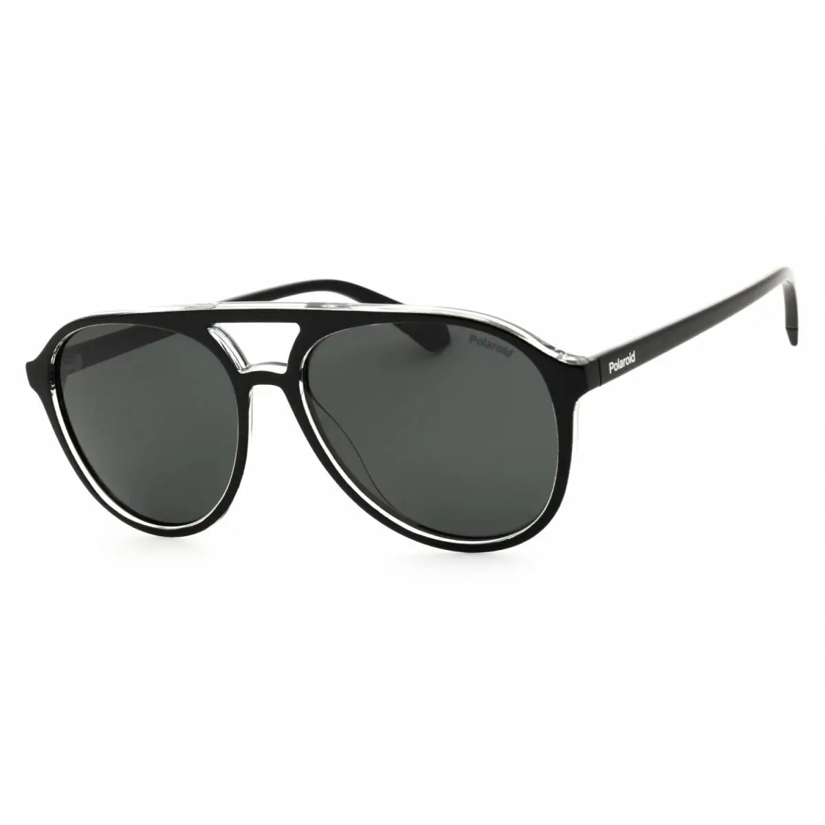 Polaroid Core Pld 4162/S 07C5M9 Black Crystal/grey Polarized 56-16-145 - Frame: Black Crystal, Lens: Grey Polarized, code: 07C5M9
