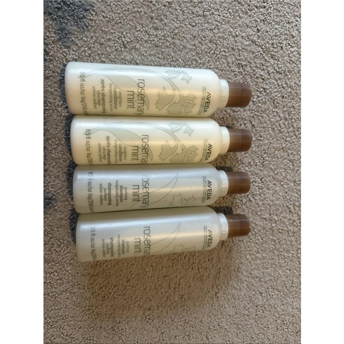 4 Aveda Rosemary Mint 2 Shampoo 2 Conditioner Duo 8.5