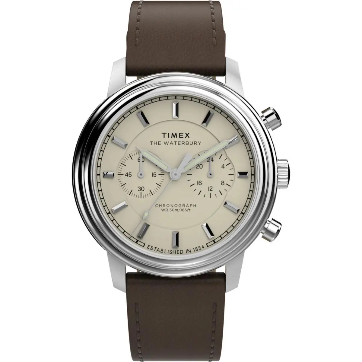 Waterbury Metropolitan Brown Men`s Watch TW2Y23500 by Timex