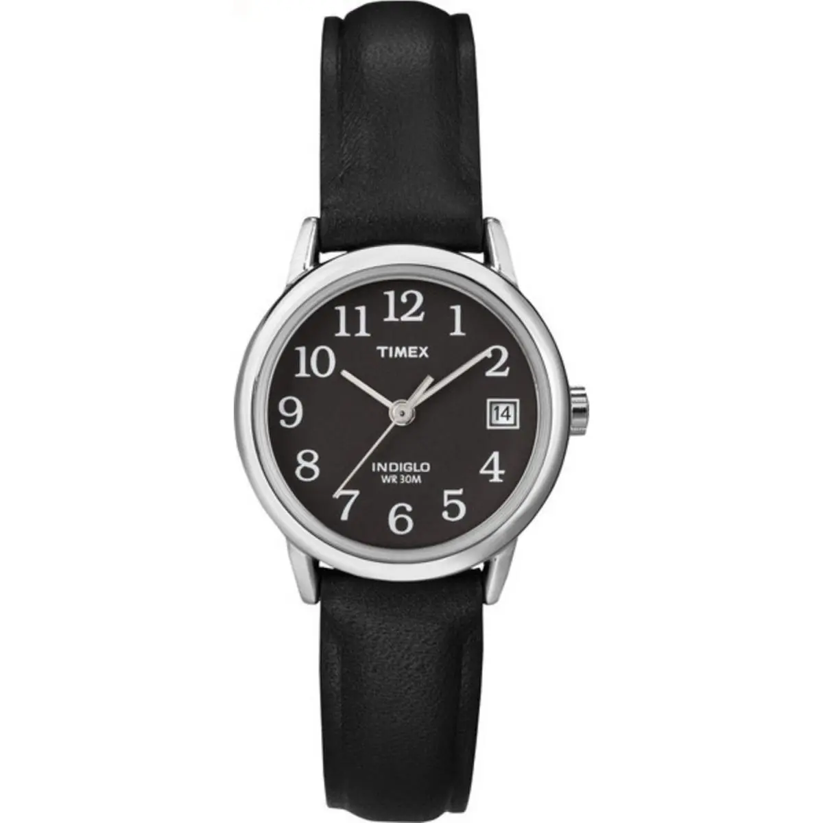 Timex Women`s Easy Reader 25mm Watch – 25mm Black/Silver-Tone/Black/25mm - Black, Silver