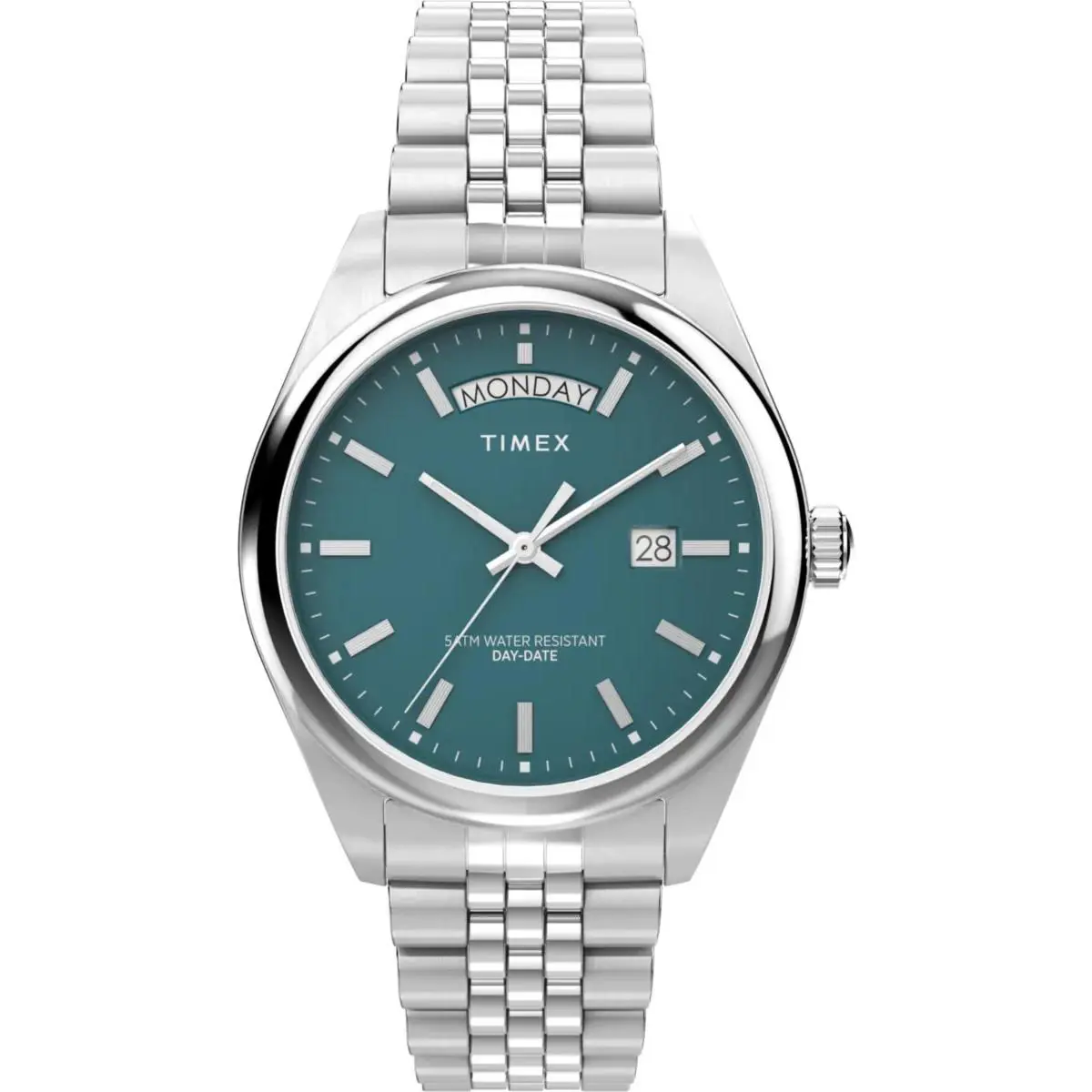 Legacy Day Date 41mm Green TW2V68000 by Timex