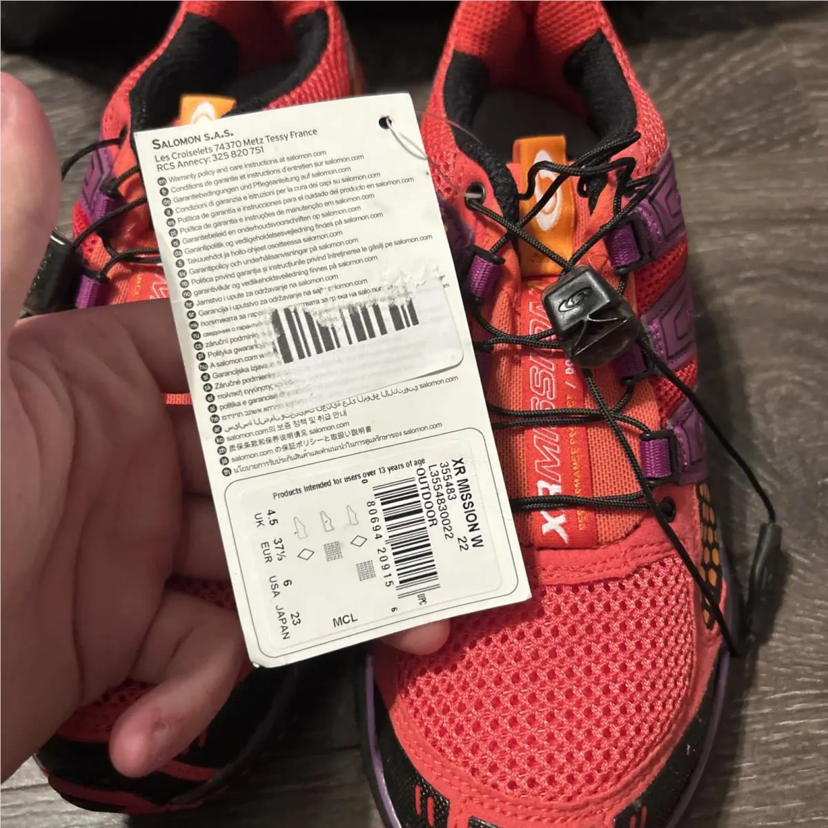 Salomon shoes - Salomon XR Mission 1 - Mission - 355483 - Multicolor 2