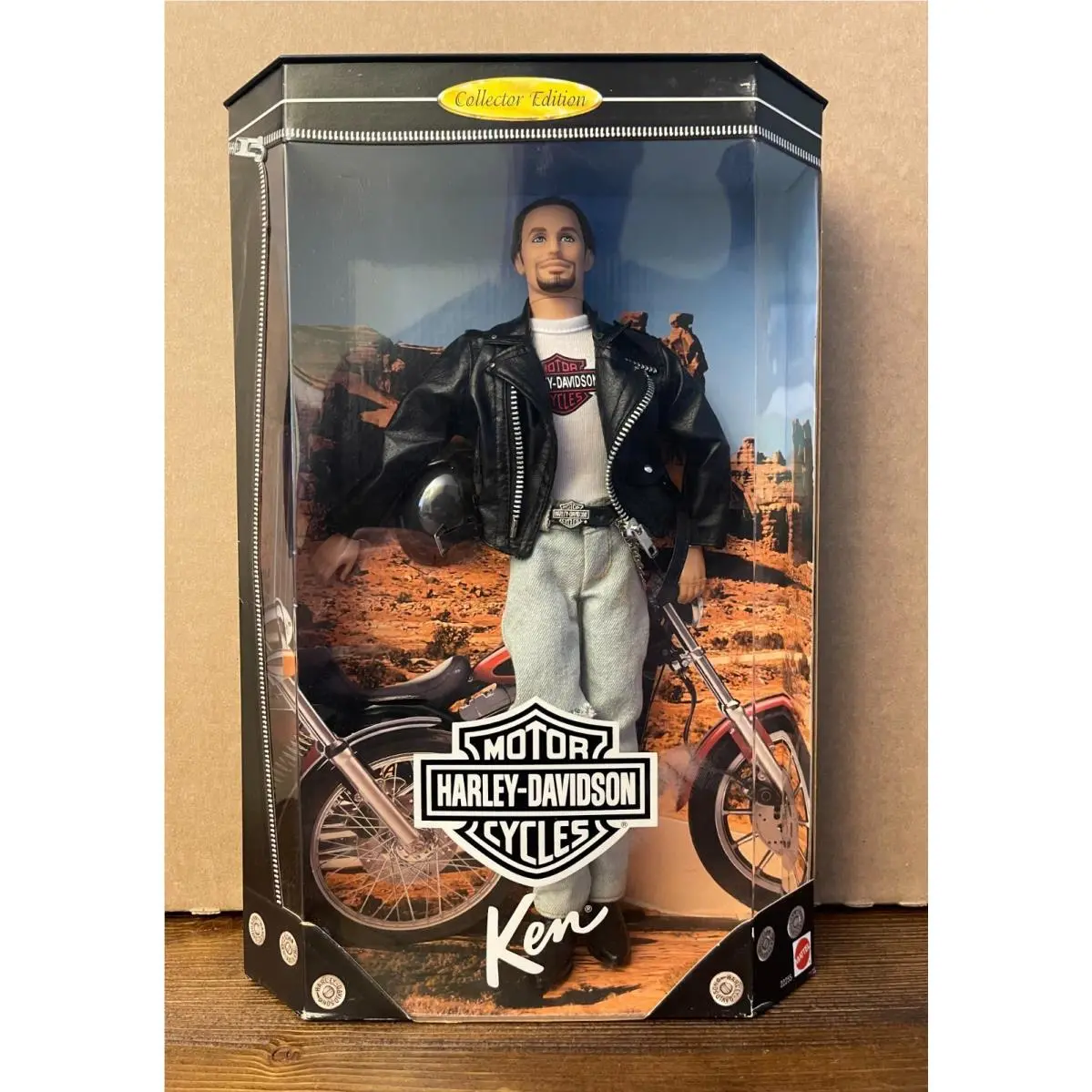 Vintage Harley-davidson Ken Doll 1998 Collector Edition 22255 -new