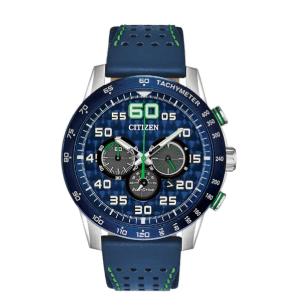 Citizen CA4438-00L Primo Men`s Chronograph Blue Dial 44mm Watch