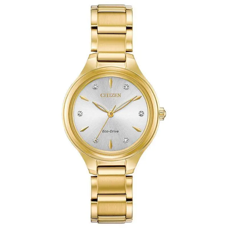 Citizen FE2102-55A Corso Diamond Dial Gold Tone Stainless Steel Ladies Watch