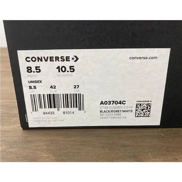 Converse shoes - Converse Chuck Taylor Lugged 2.0 - A03704C - Black 1
