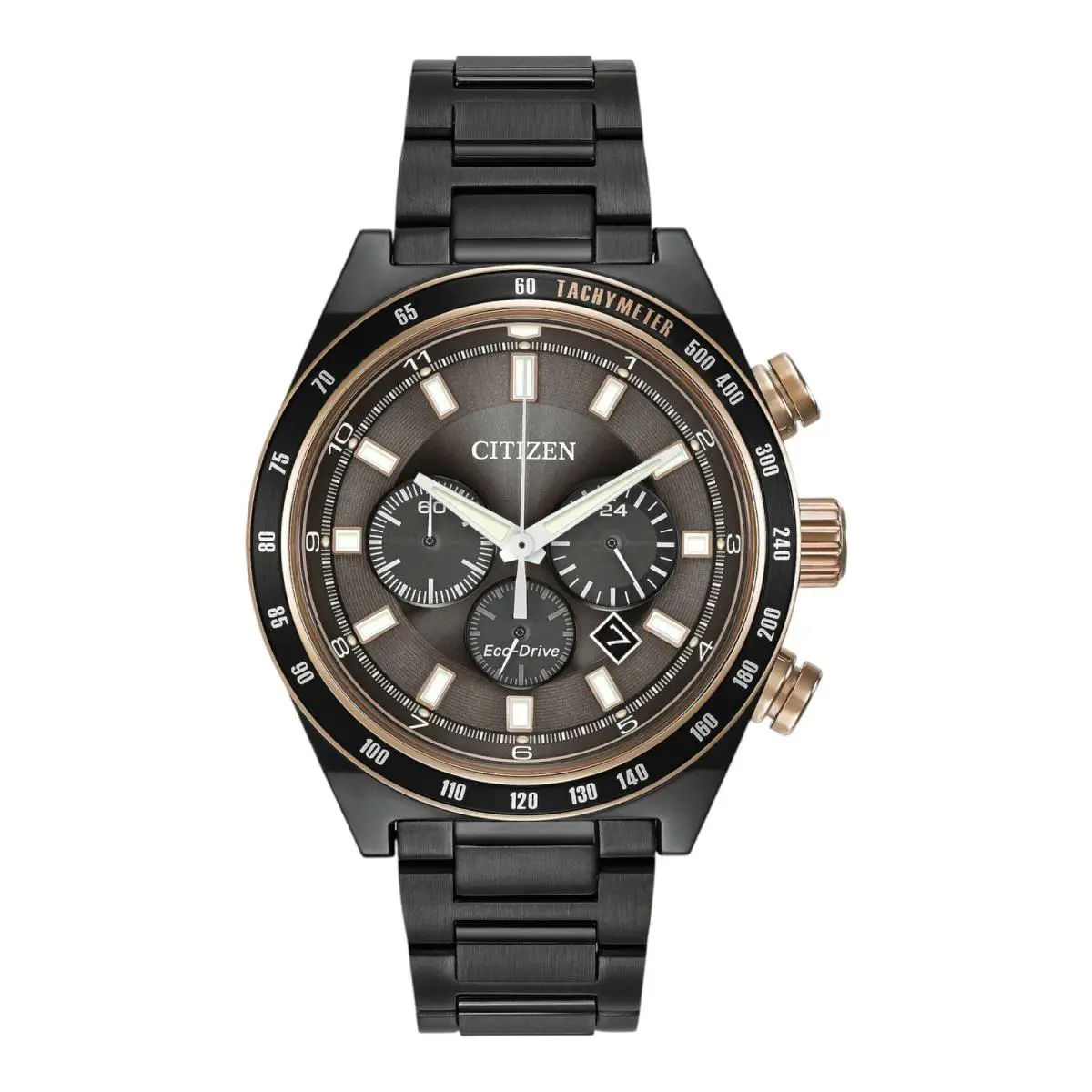 Citizen CA4207-53H Eco-drive Brycen Men`s Gray Dial 42 mm Watch - Dial: Rose, Pink, Black, Gold, White, Brown, Gray, Rose Gold, Silver, Band: Brown, Gold, Gray, Silver, White, Black, Bezel: Black, Gold, Gray