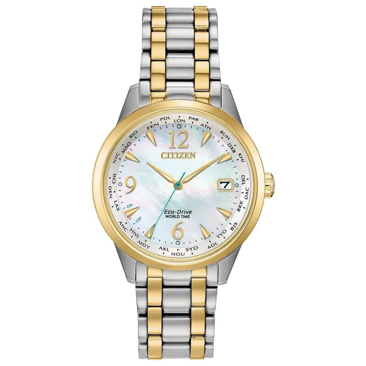 Citizen FC8004-54D World Time Ladies Mop Dial 36mm Watch