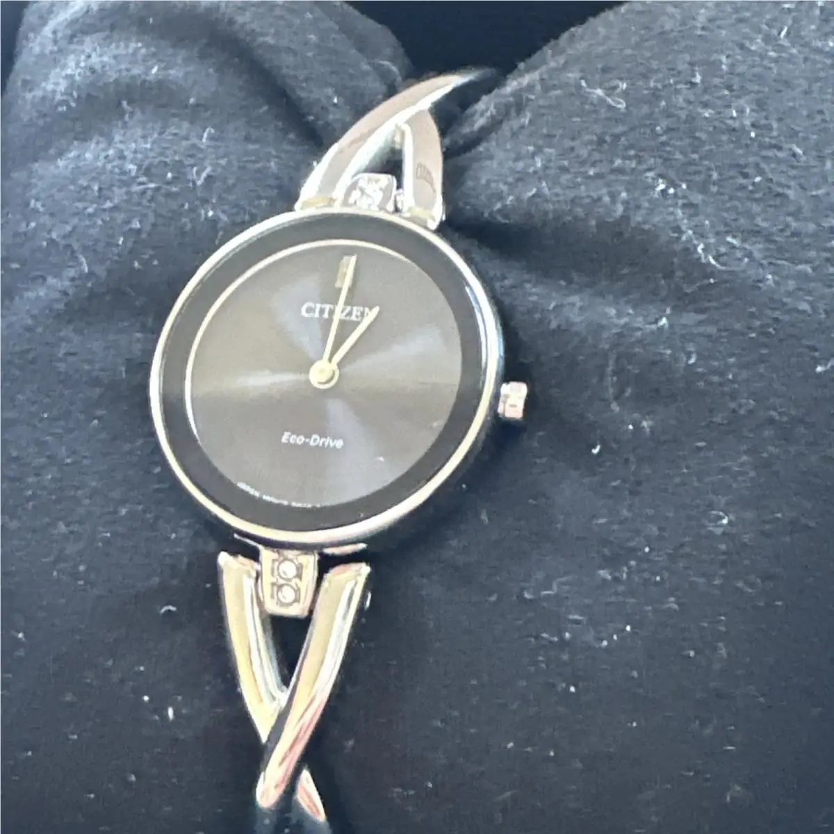 Citizen Women`s Modern Eco-drive Silver Stainless Steel Watch 23 MM EX1420-50E