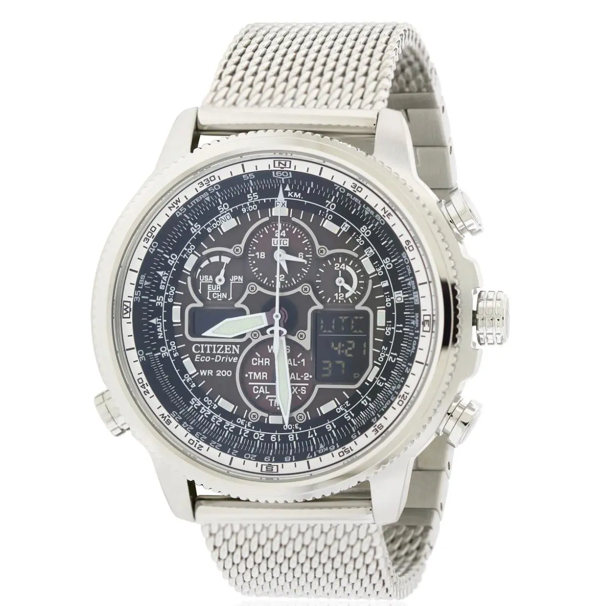 Citizen Navihawk A-t Chronograph Mens Watch JY8030-83E