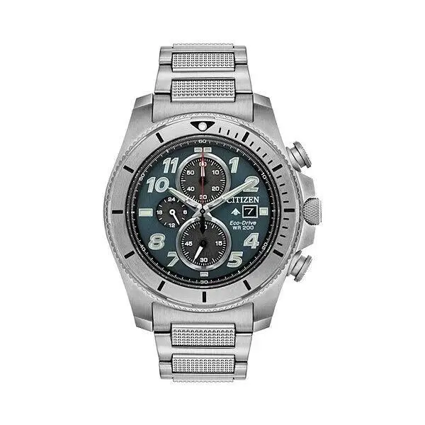 Citizen CA0720-54H Eco-drive Mens Chrono Date Blue Dial Band 43mm Watch