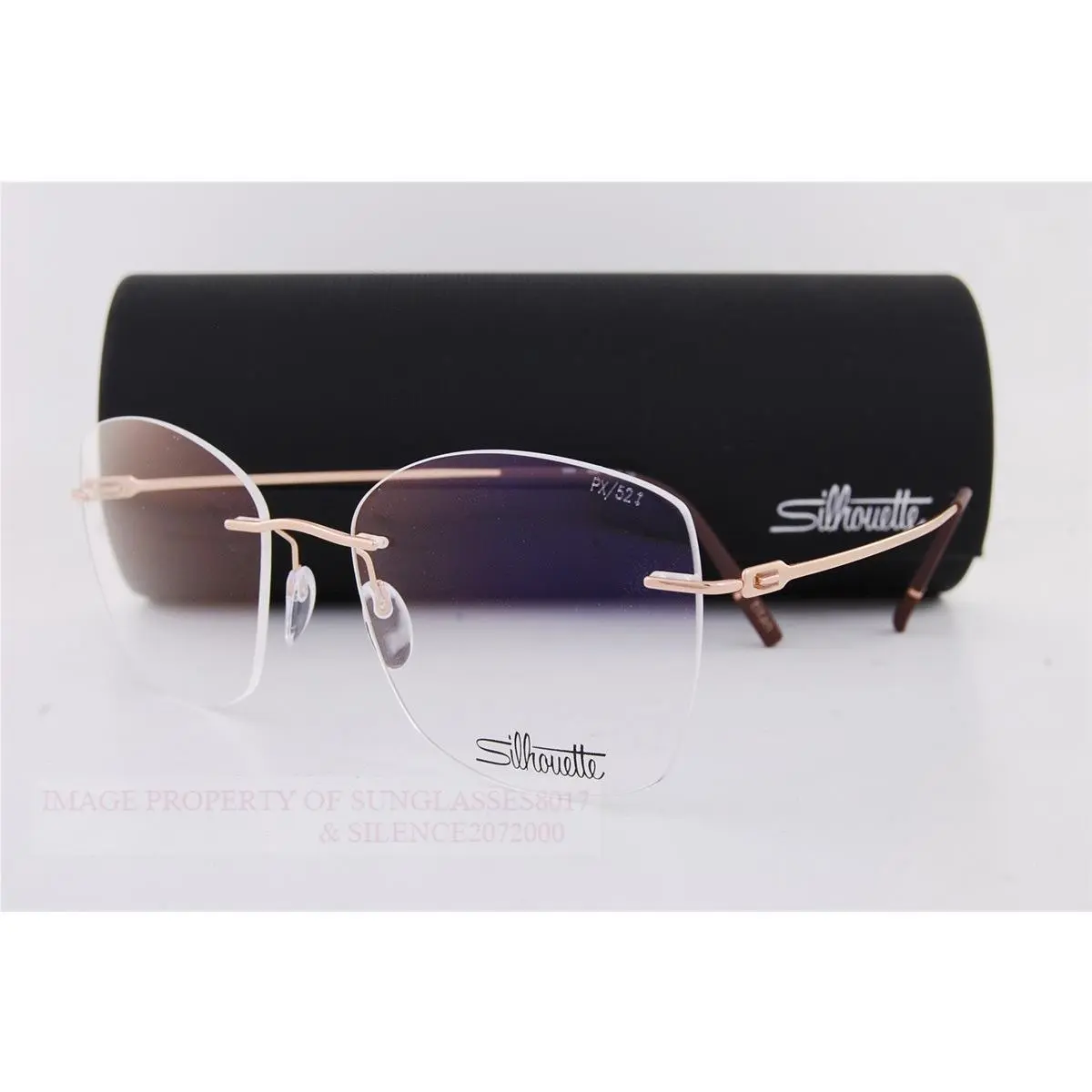 Silhouette Eyeglass Frames The Refined 5593/PX 3530 Striking Rose Gold 52mm