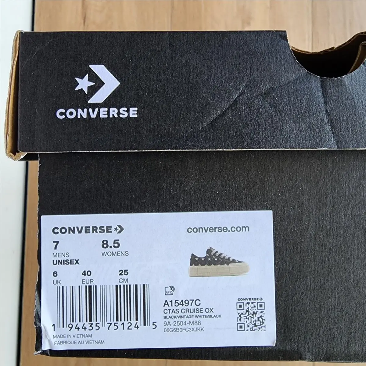 Converse shoes - Chuck Taylor All Star Cruise Low - A15497C - Black (UPC: 194435751245) 6
