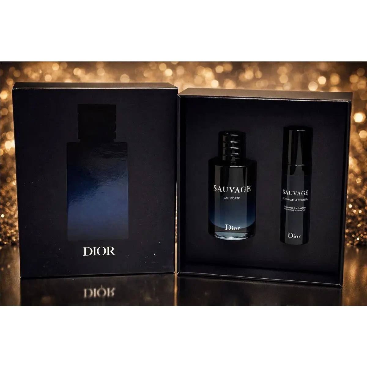 Dior Sauvage Eau Forte Parfum 10 ML Serum 5 ML Travel Box Set Spicy Musky Woody