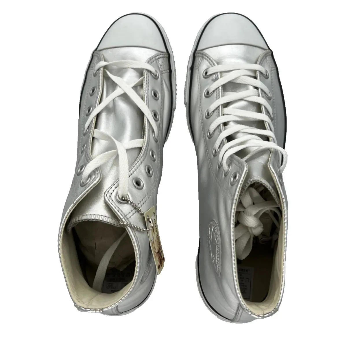 Converse shoes - Converse Chuck Taylor All Star Hi - Original vintage - Silver metallic -U50- AT739 4