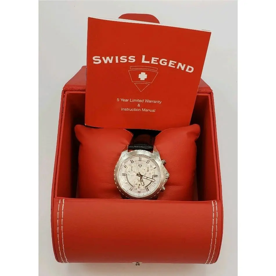 Gents Vault Chronograph Men`s Black Model - SL-60003-02 Watch by Swiss Legend