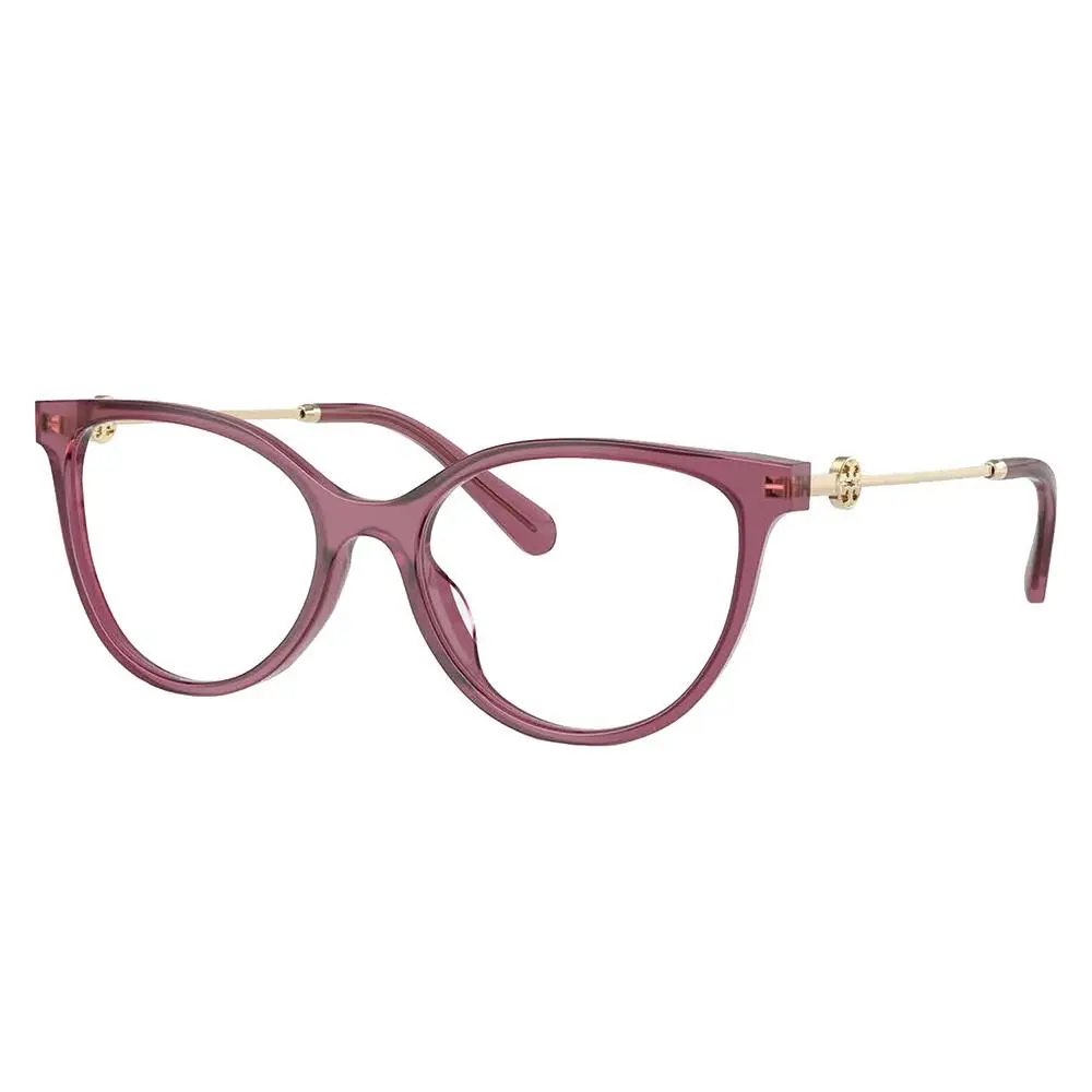 Tory Burch TY 2149U 3179 Berry Transparent Plastic Cat-eye Eyeglasses 53mm