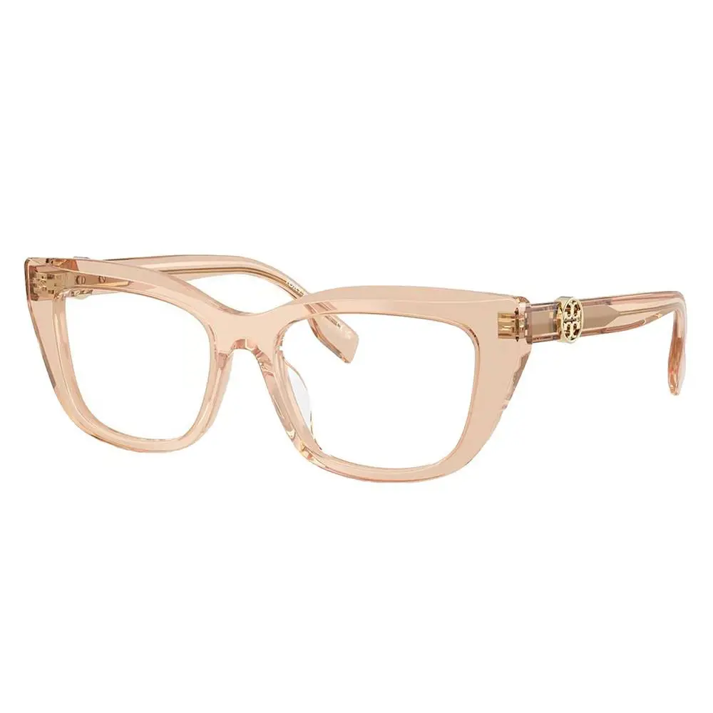 Tory Burch TY 2158U 1954 Transparent Brown Plastic Cat-eye Eyeglasses 51mm