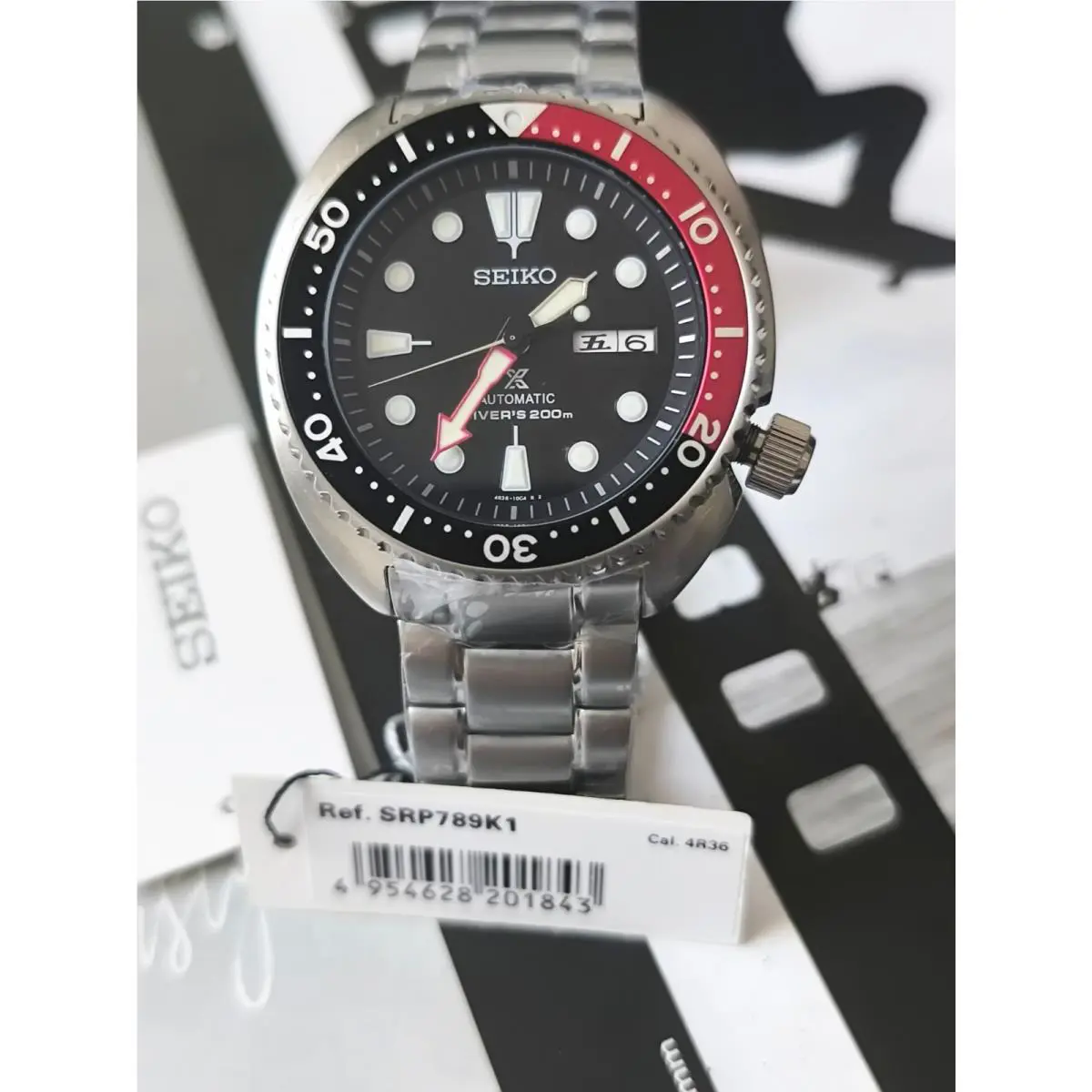 Seiko Prospex Asia SRP789K1 Black Dial 200m Kanji-english W/box SRP789K1