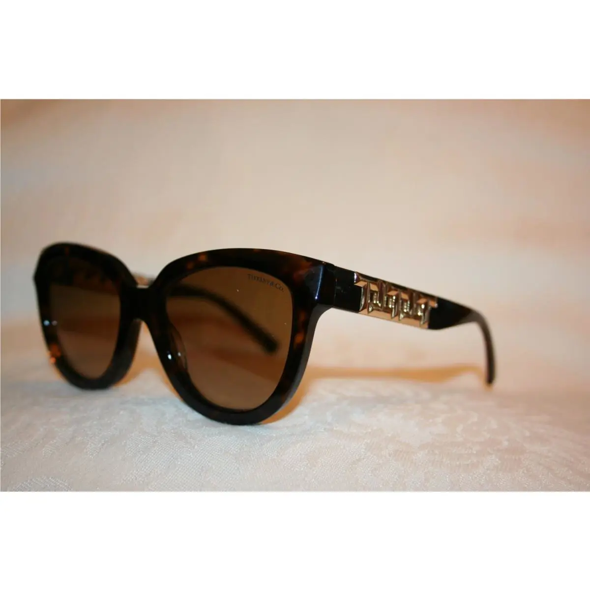 Tiffany Co Sunglasses TF4215 Havana/ Polar Brown Grad 8015/T5 53/19/140