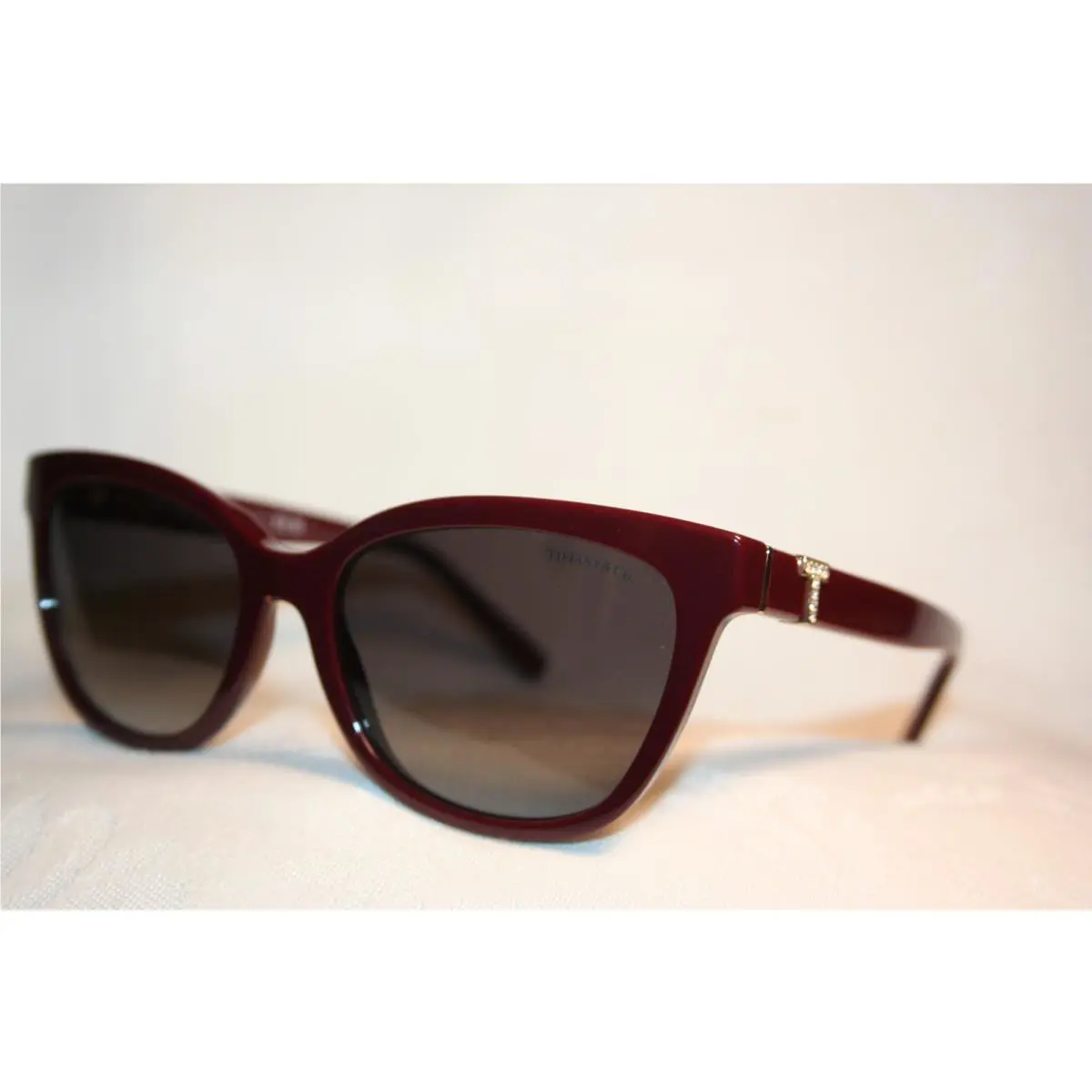 Tiffany Co Sunglasses TF4237B Burgundy - Grey Gradient 8393-3C 55-17-140