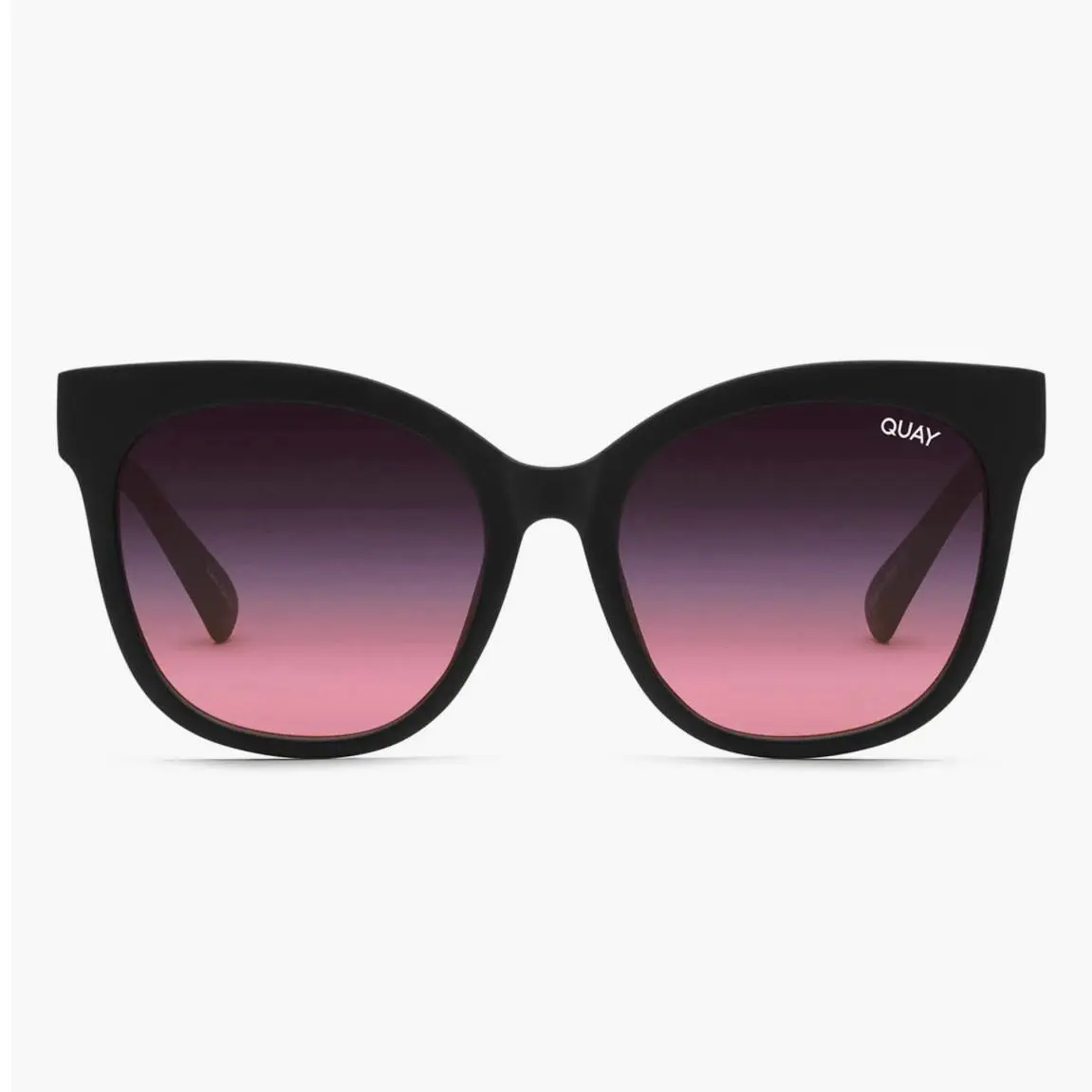 Quay Australia It s My Way 53MM Gradient Cateye Sunglasses-matte Black/pink Fade