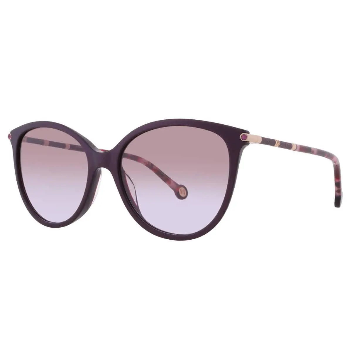 Carolina Herrera Violet Shaded Cat Eye Ladies Sunglasses Her 0189/G/S 0T1W/QR 57 - Multi, Frame: Multi, Lens: Purple