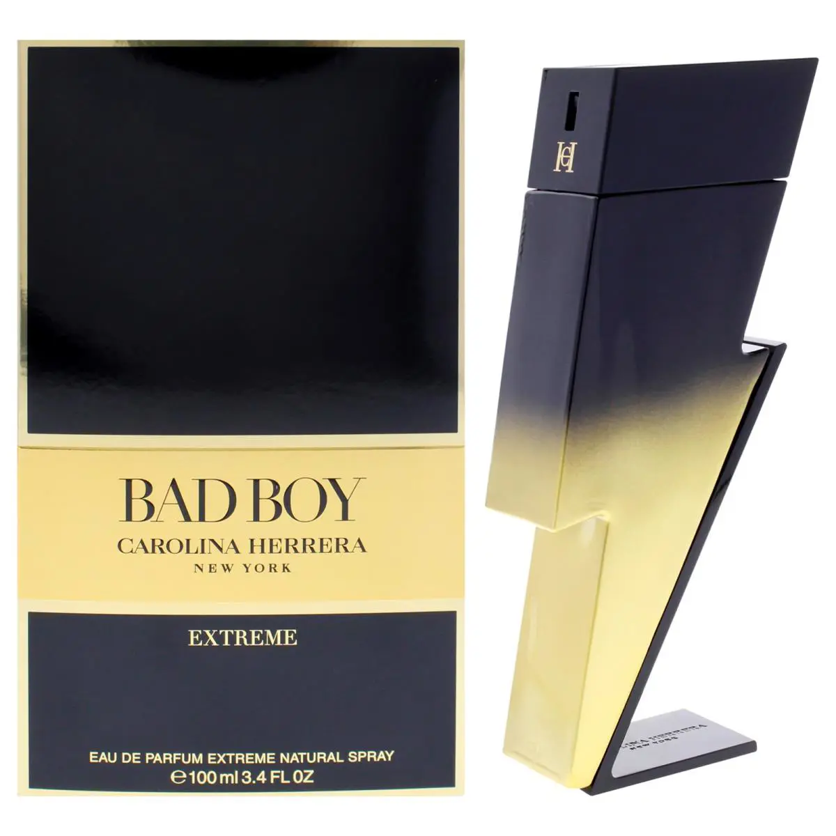 3 Pack Bad Boy Extreme by Carolina Herrera For Men - 3.4 oz Edp Spray