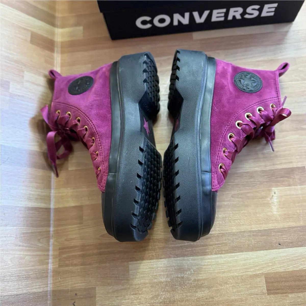 Converse shoes - Converse Chuck Taylor lug lift - Burgundy 7