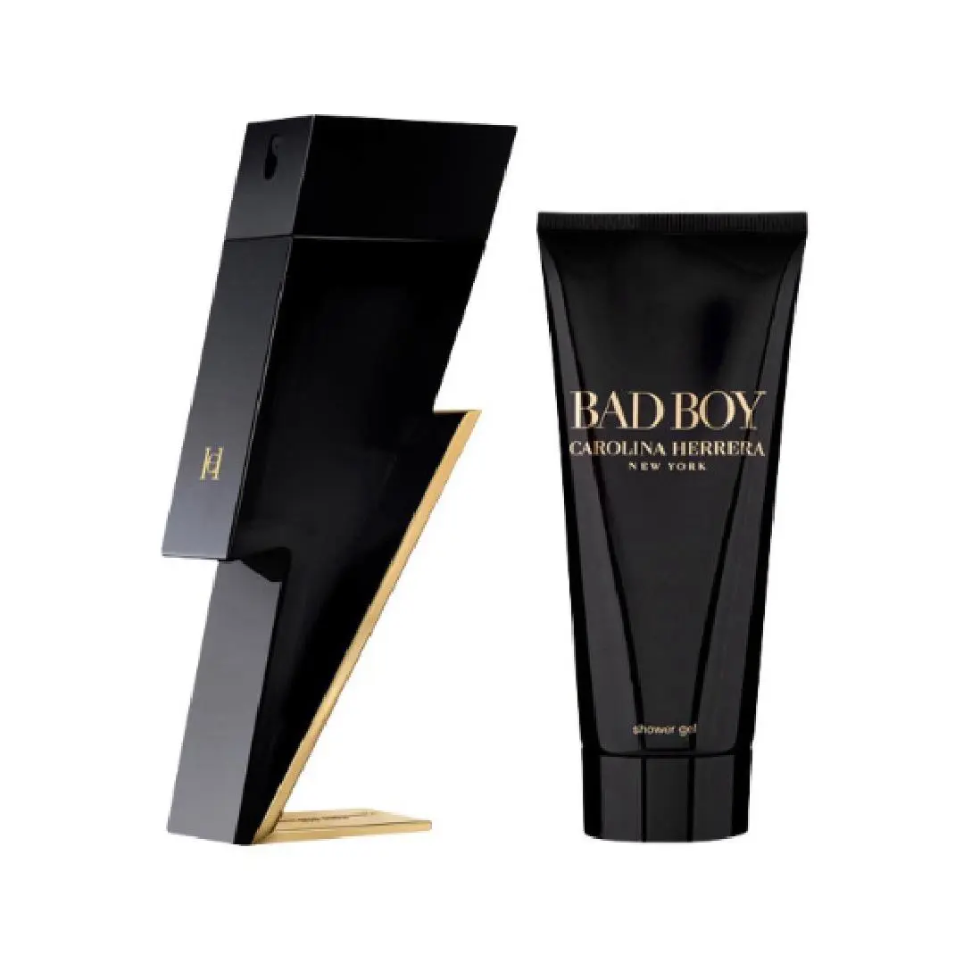Carolina Herrera Bad Boy 2pc Gift Set For Men Includes 3.4oz Edt + SG