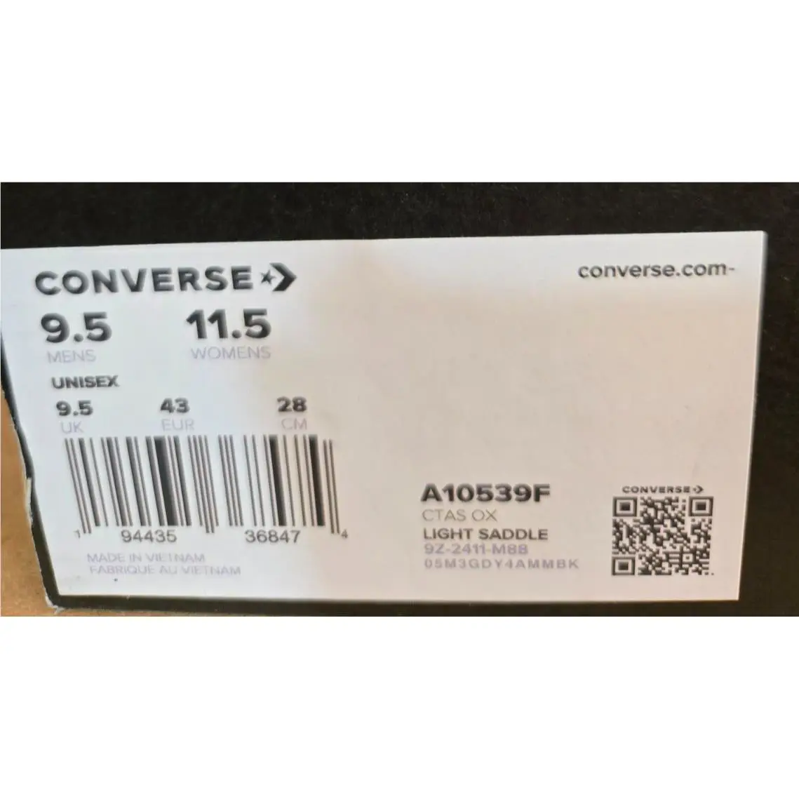 Converse shoes - Converse Chuck Taylor All Star Low Top - A10539F - Light Saddle (UPC: 194435368252) 6
