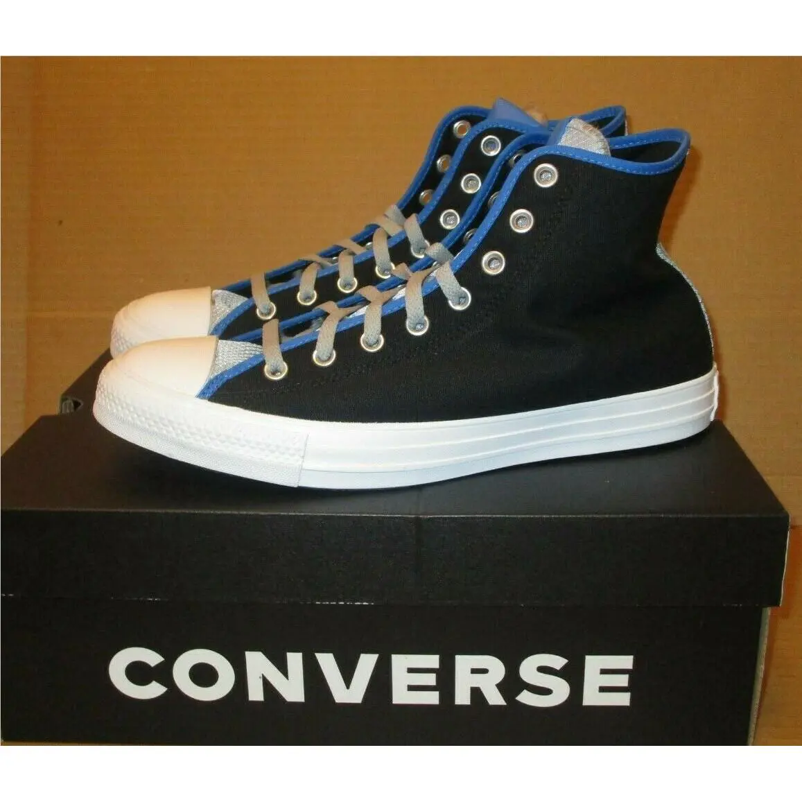 Converse shoes - Converse Chuck Taylor All-Star Hi - 170365F - Black/Ash Stone/Digital Blue (UPC: 194432715776) 1