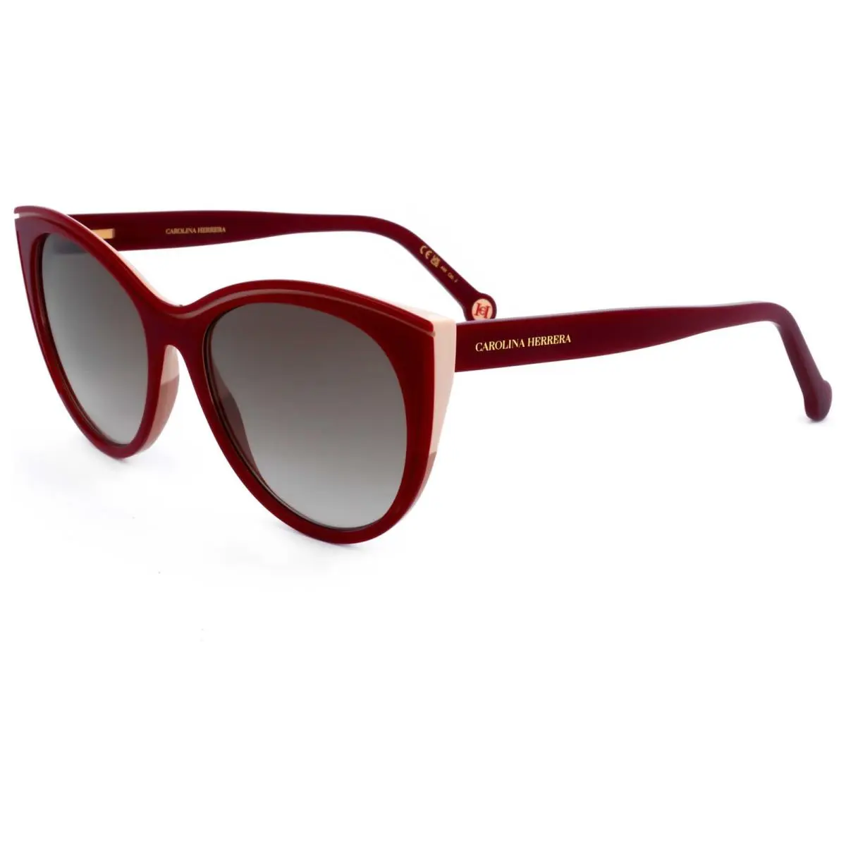 Carolina Herrera Women`s 56 mm Burgundy Beige Sunglasses HER0142-S-R9S-56