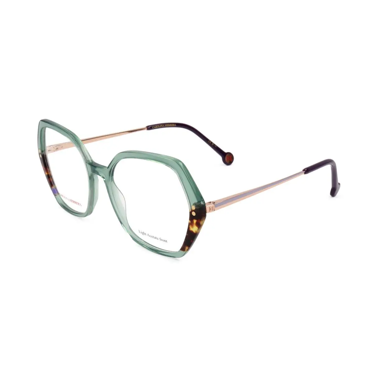 Carolina Herrera Women`s 53mm Green Havana Opticals HER0205-XGW-53 - Frame: Green, Lens: No Color, Other Frame: Green Havana
