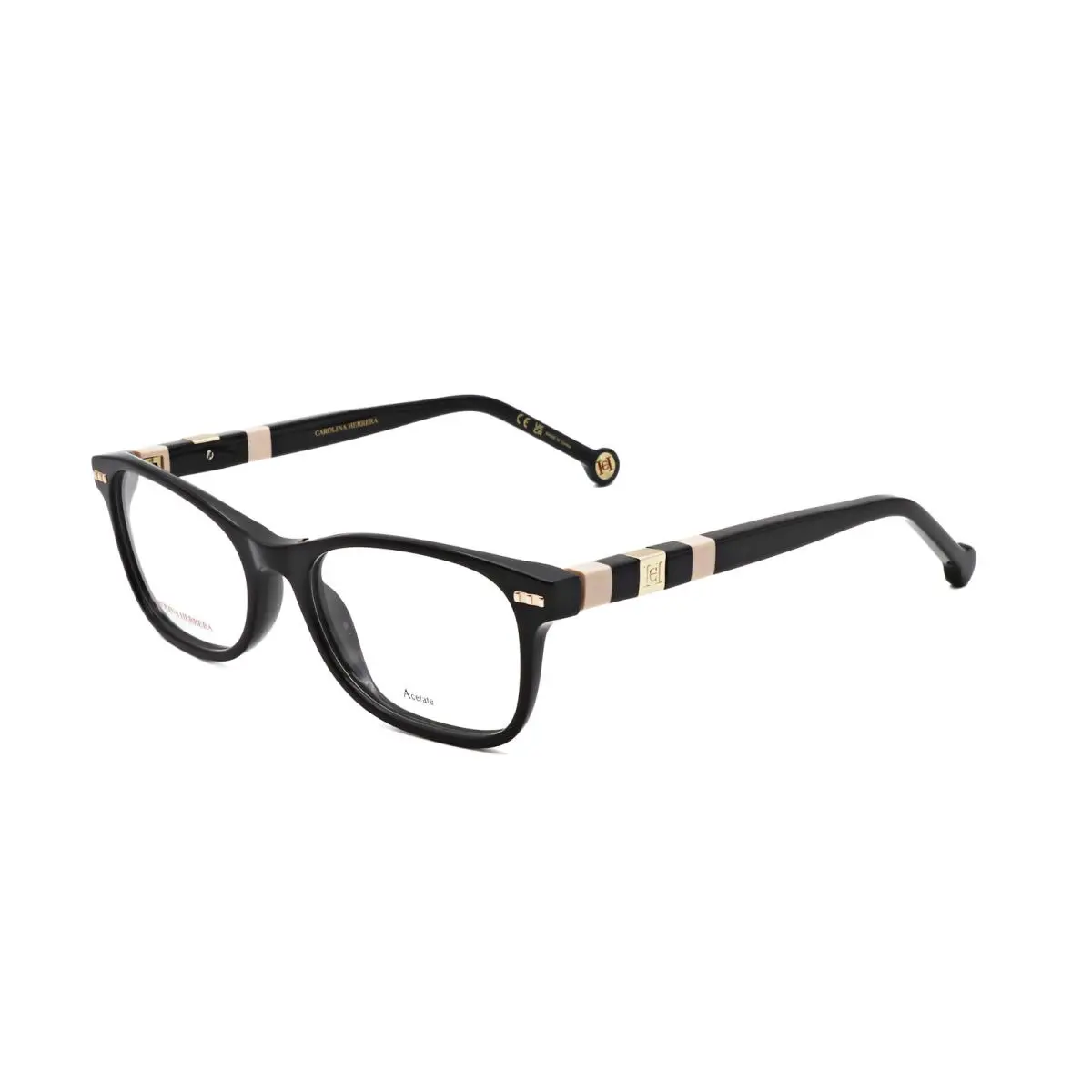 Carolina Herrera Women`s 51mm Black Opticals HER0110-KDX-51 - Frame: Black, Lens: No Color, Other Frame: Black Nude