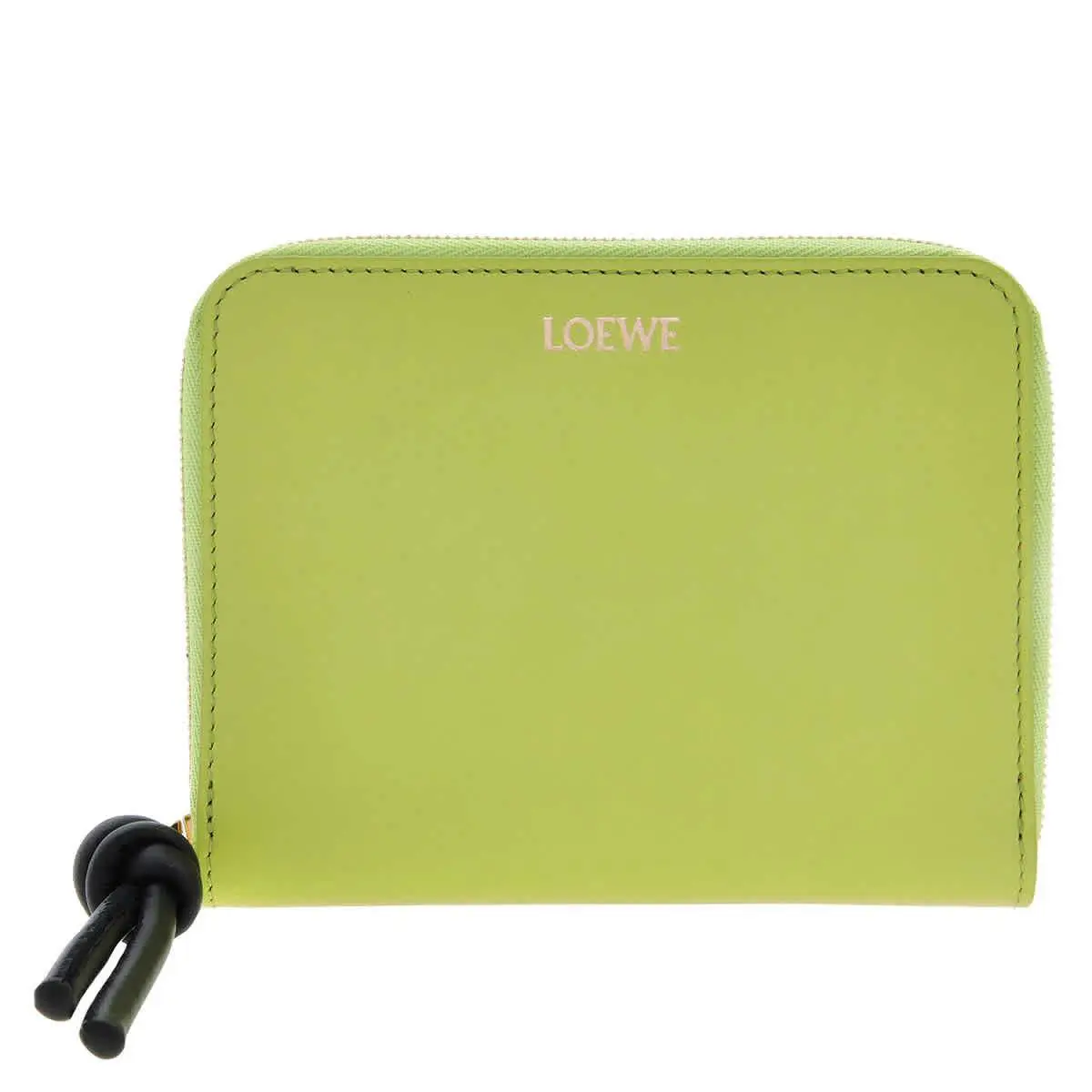Loewe Knot Compact Zip Around Wallet - Anise/black CEM1CWZX01.4779