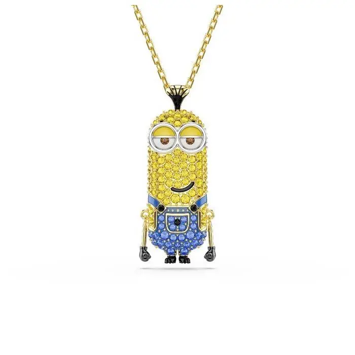 Swarovski Minions Kevin Pendant Pavé Multicolored Gold-tone Plated 5743384