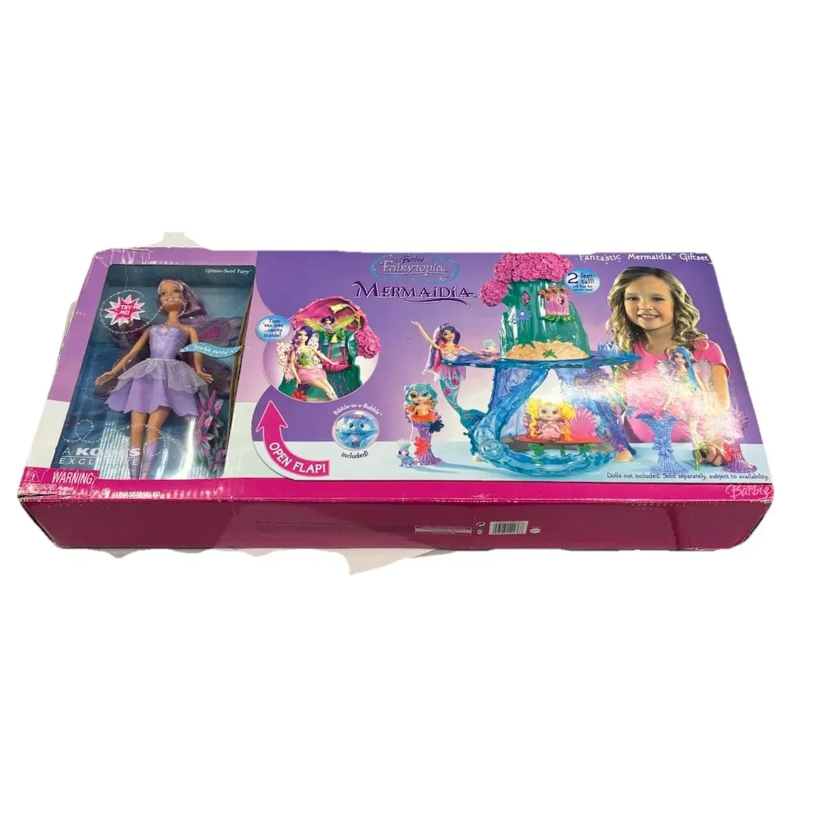 2006 Barbie Fairytopia Mermaidia Giftset Glitter-swirl Fairy Doll Kohls Exclusiv
