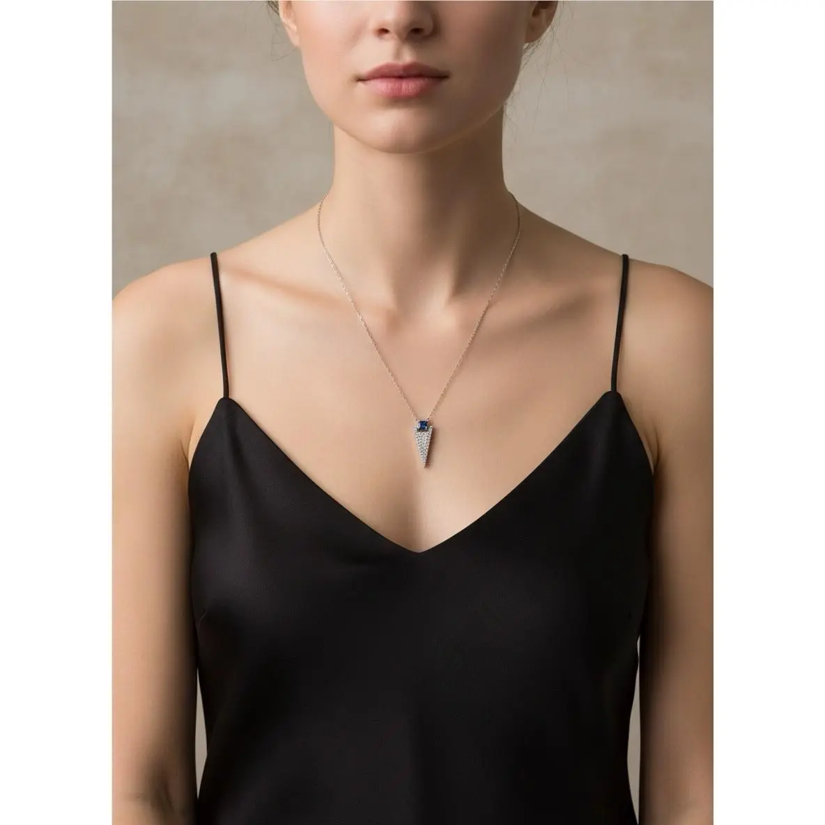 Swarovski Funk Clear Blue Crystal Necklace 5249351 SW13