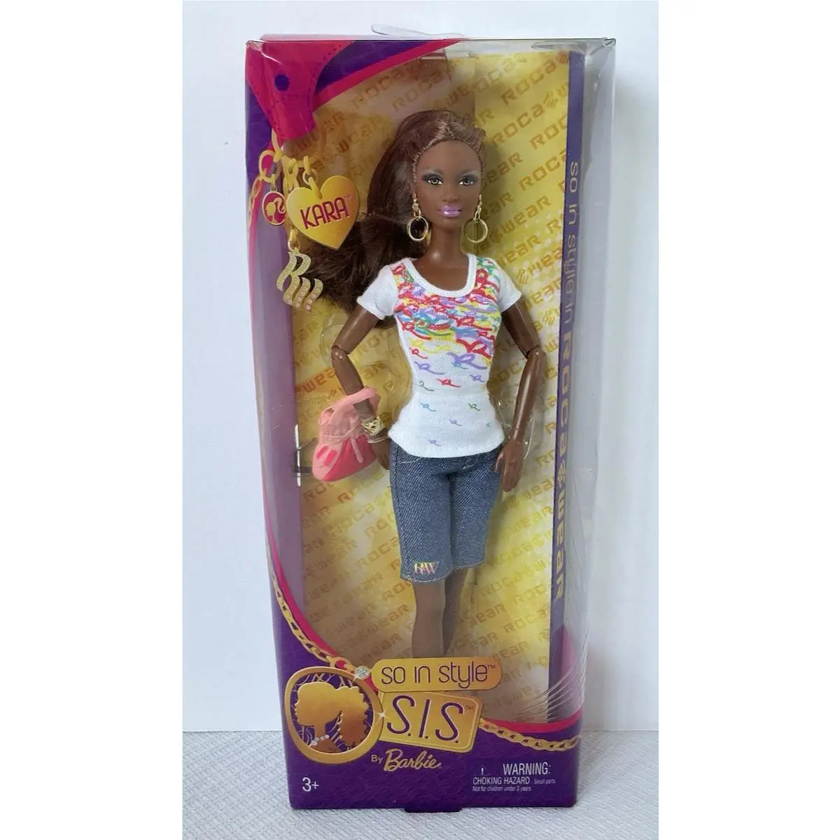So In Style S.i.s. by Barbie Kara In Roca Wear African America Doll T1328 Rare
