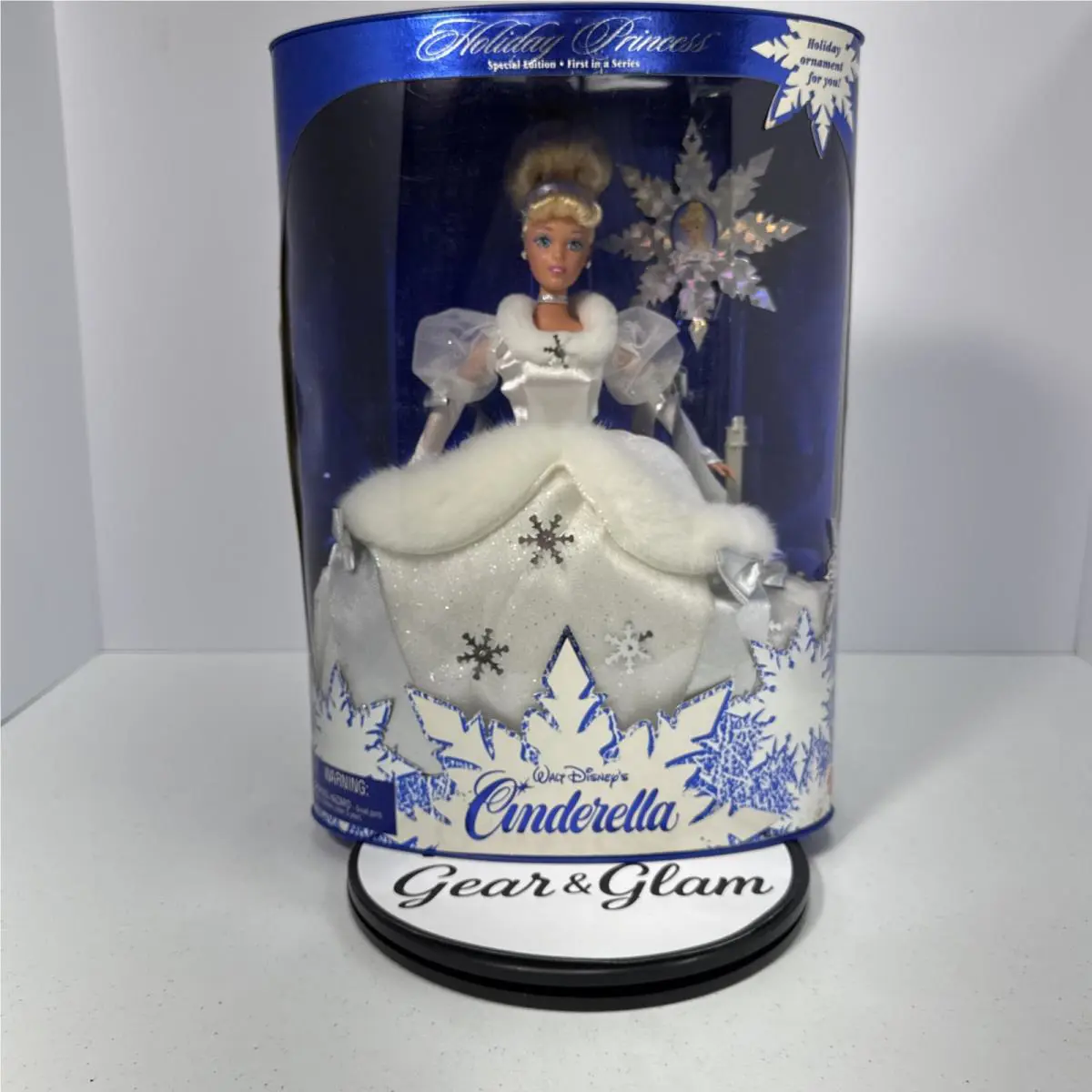 Cinderella Doll Holiday Princess Walt Disney’s Mattel 16090 1st in a Series