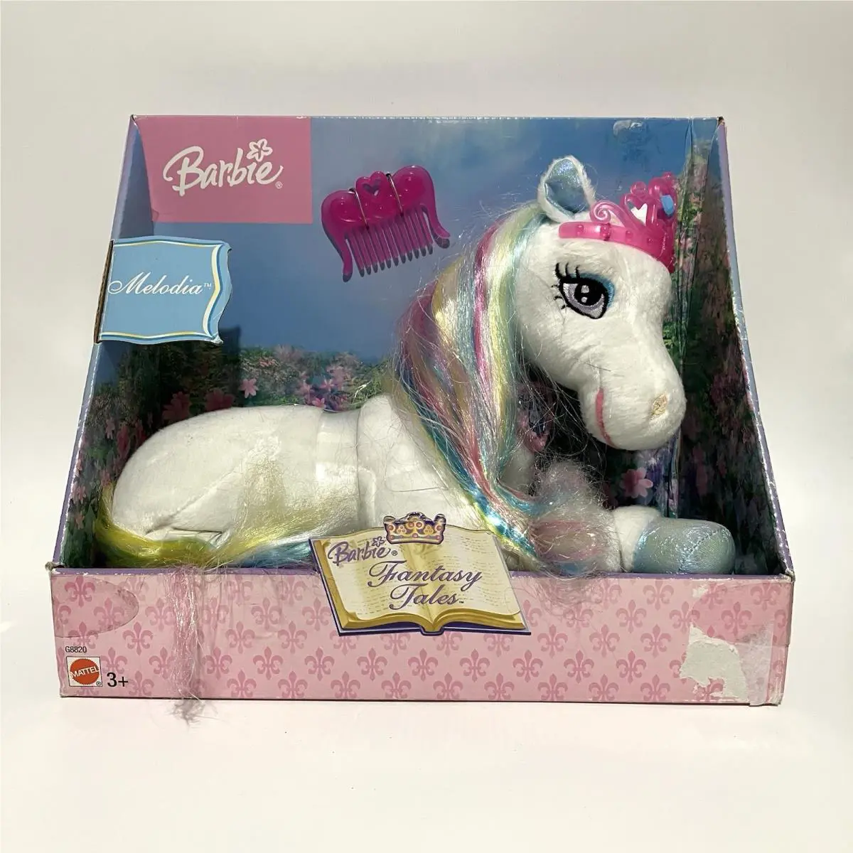 2004 Vintage Barbie Fantasy Tales Melodia Prettiest Pony Plush Doll Bxwear