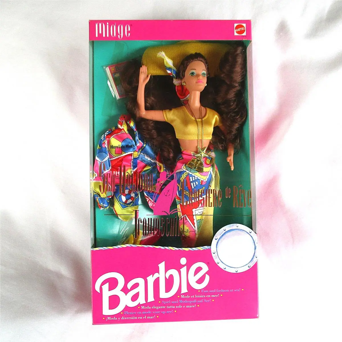 1992 Sea Holiday Midge Doll Overseas Cruise de Rêve Ship Mattel Barbie 5476 Nrfb