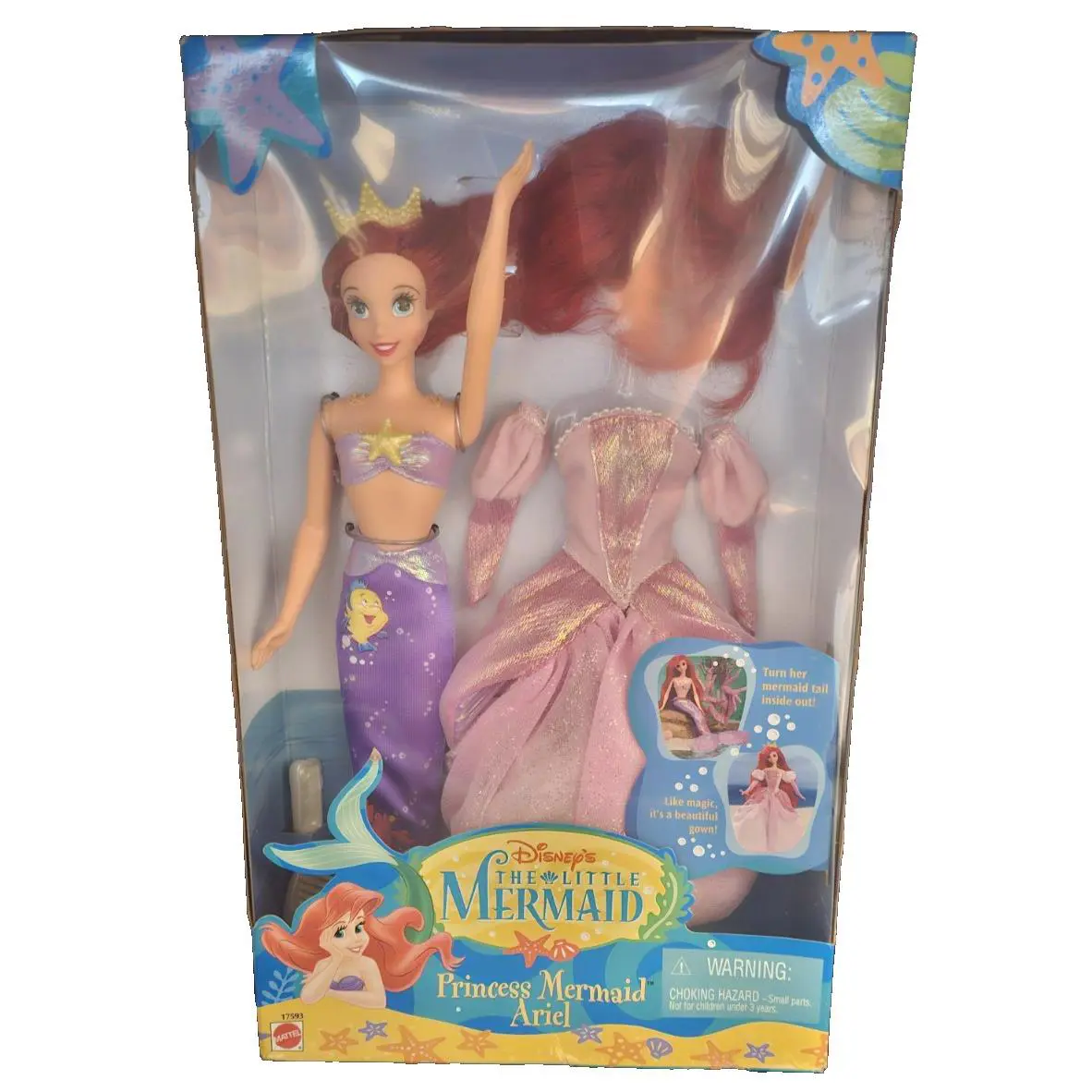 Vintage Rare 1997 Mattel Disney The Little Mermaid Princess Mermaid Ariel Doll