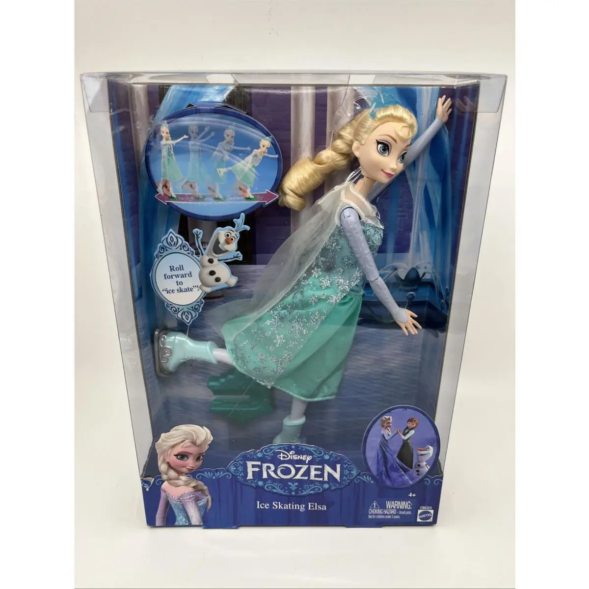 Mattel 2014 Disney Frozen Ice Skating Elsa Articulated Doll