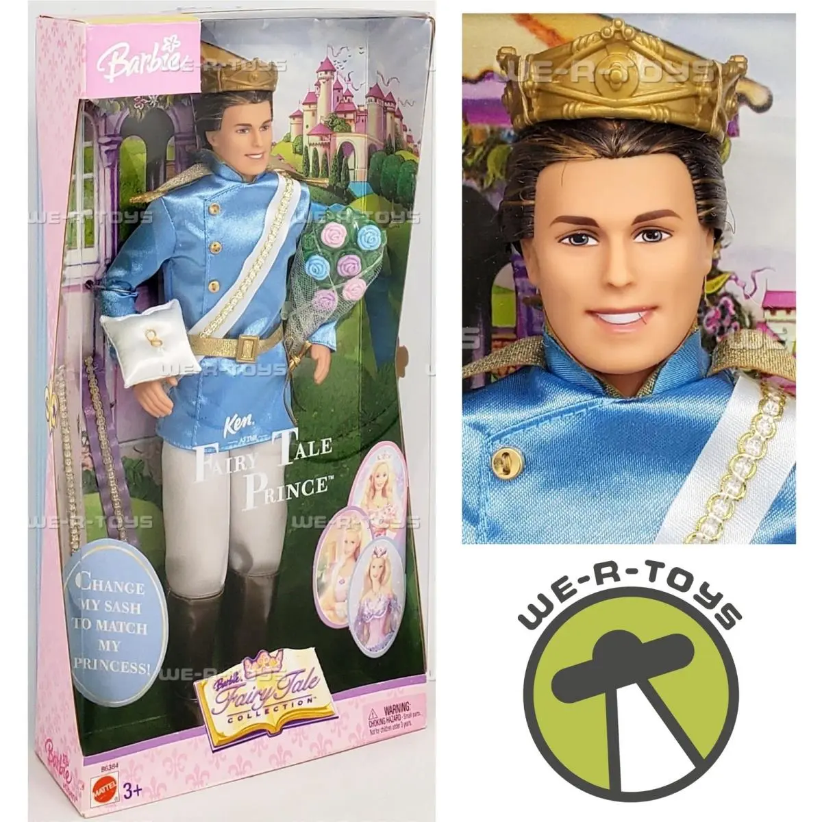 Barbie Fairytale Collection Ken as The Fairy Tale Prince Doll 2003 Mattel B6384